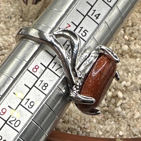 Sunstone Victorian silver ring/manifesting confidence in the future - Picture 3 of 8